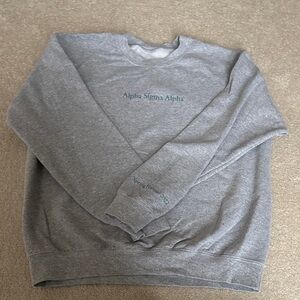 Gray Alpha Sig Alpha Crewneck